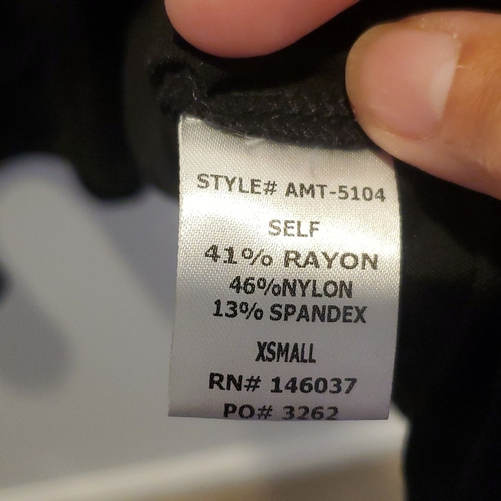 Aeom Black Blouse Size XS (49) - Picture 4 of 6